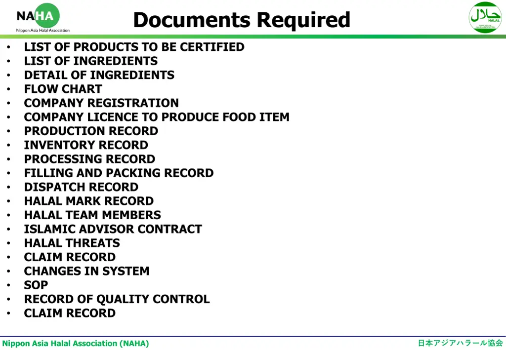 documents required