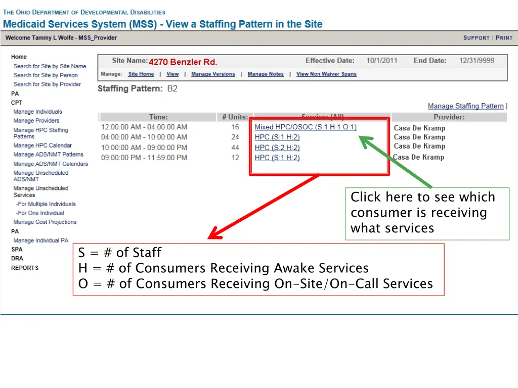 click here to see which consumer is receiving