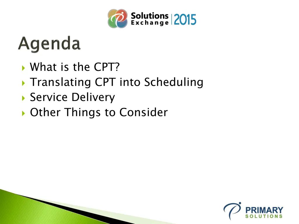 what is the cpt translating cpt into scheduling