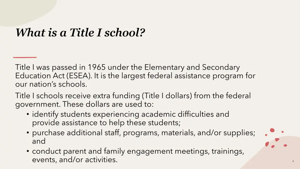 what is a title i school