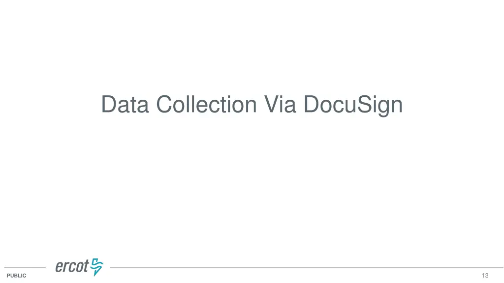 data collection via docusign