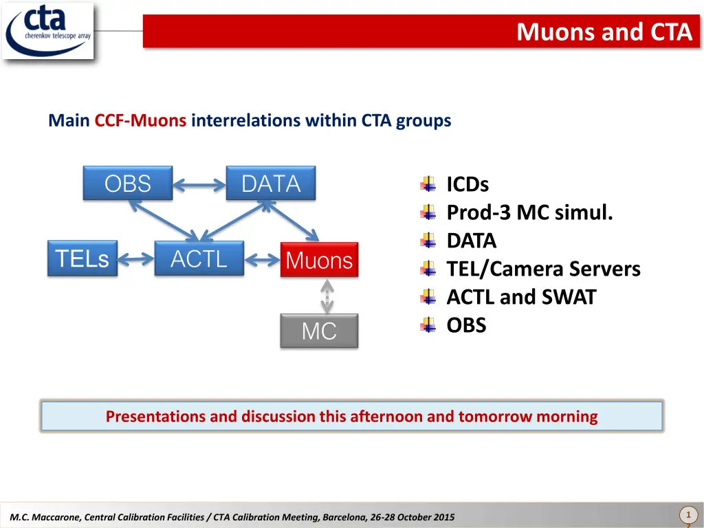 muons and cta