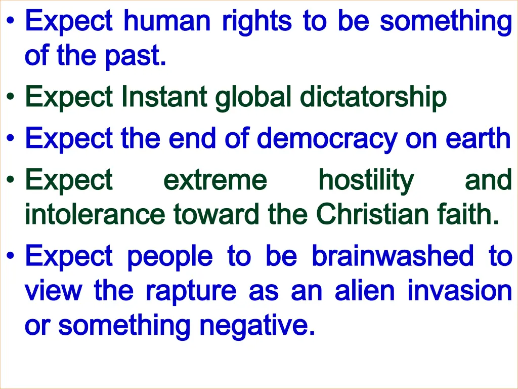 expect expect human of of the the past past