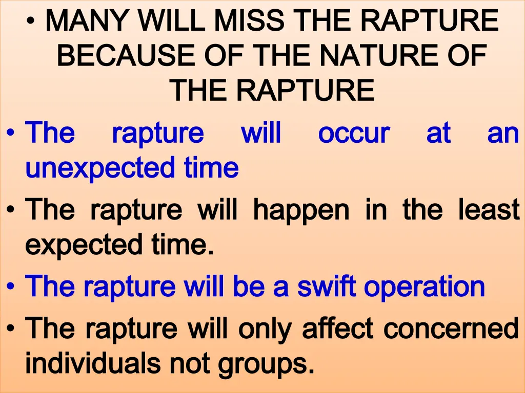 many will miss the rapture many will miss