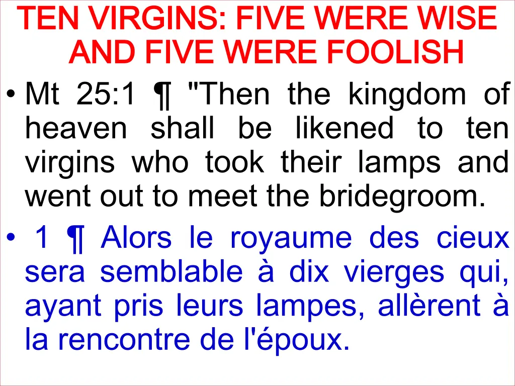 ten virgins five were wise ten virgins five were