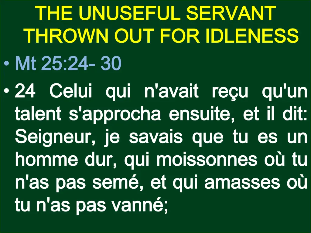 the unuseful servant the unuseful servant thrown