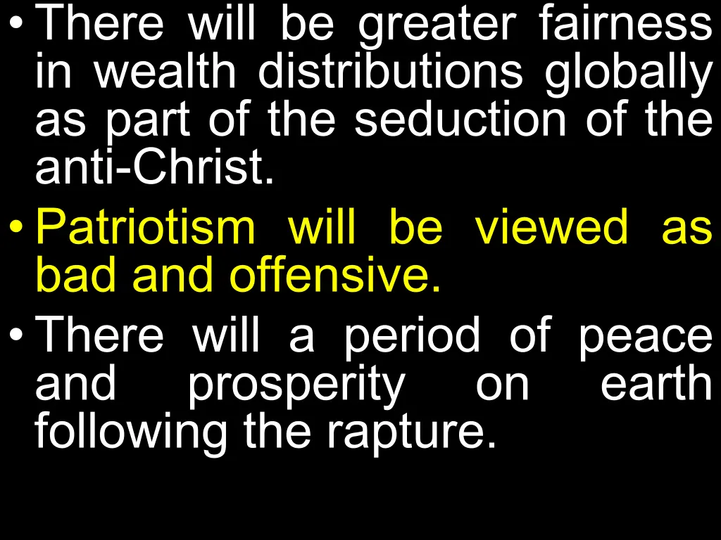 there will be greater fairness in wealth