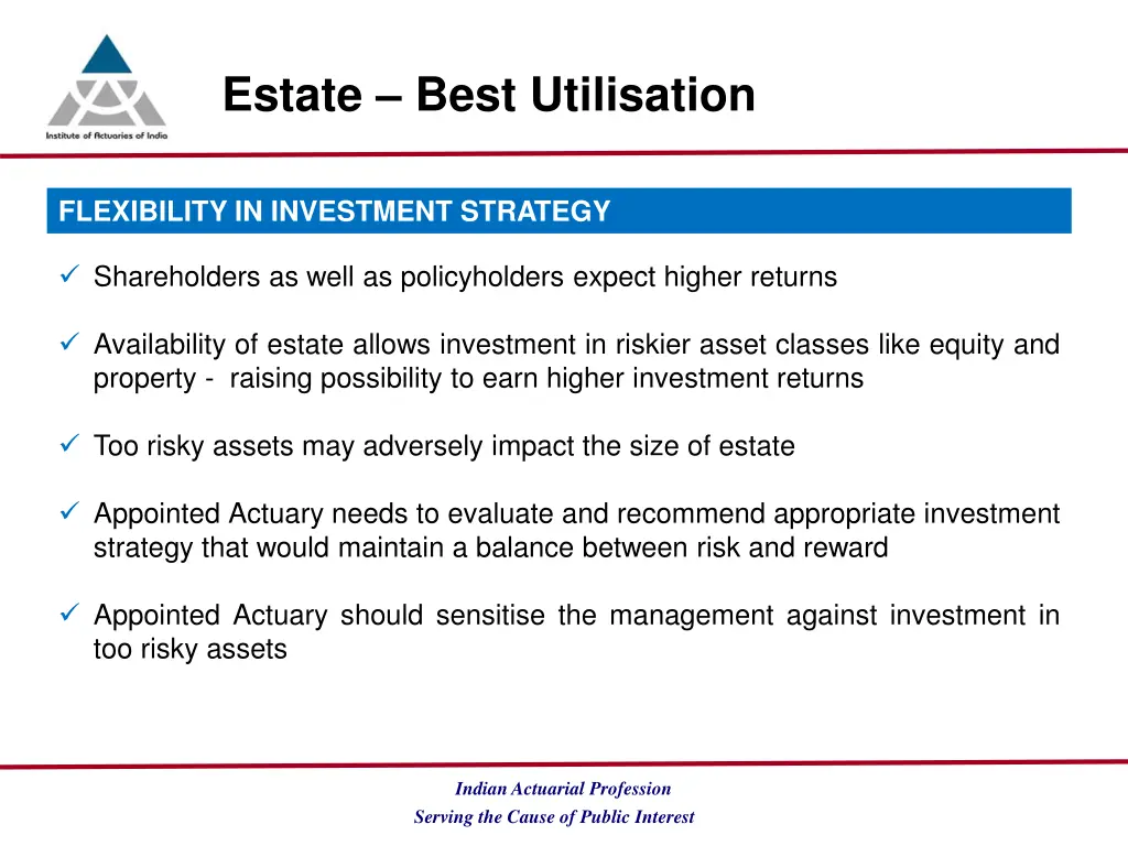 estate best utilisation 1