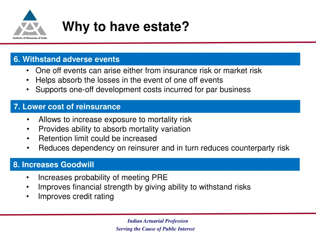 why to have estate 2