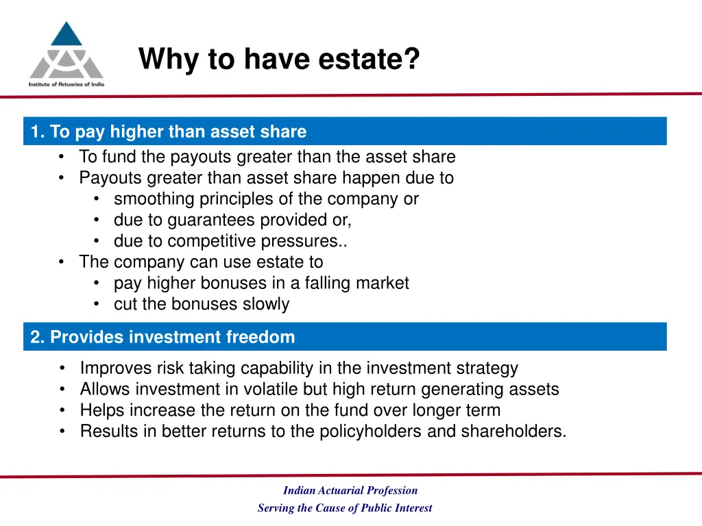 why to have estate