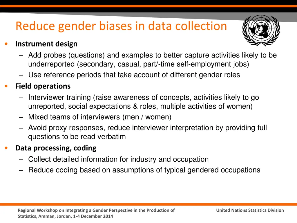 reduce gender biases in data collection
