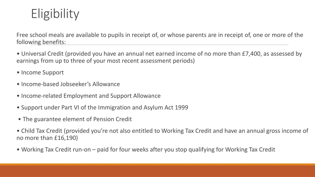 eligibility
