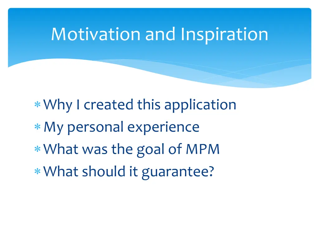 motivation and inspiration