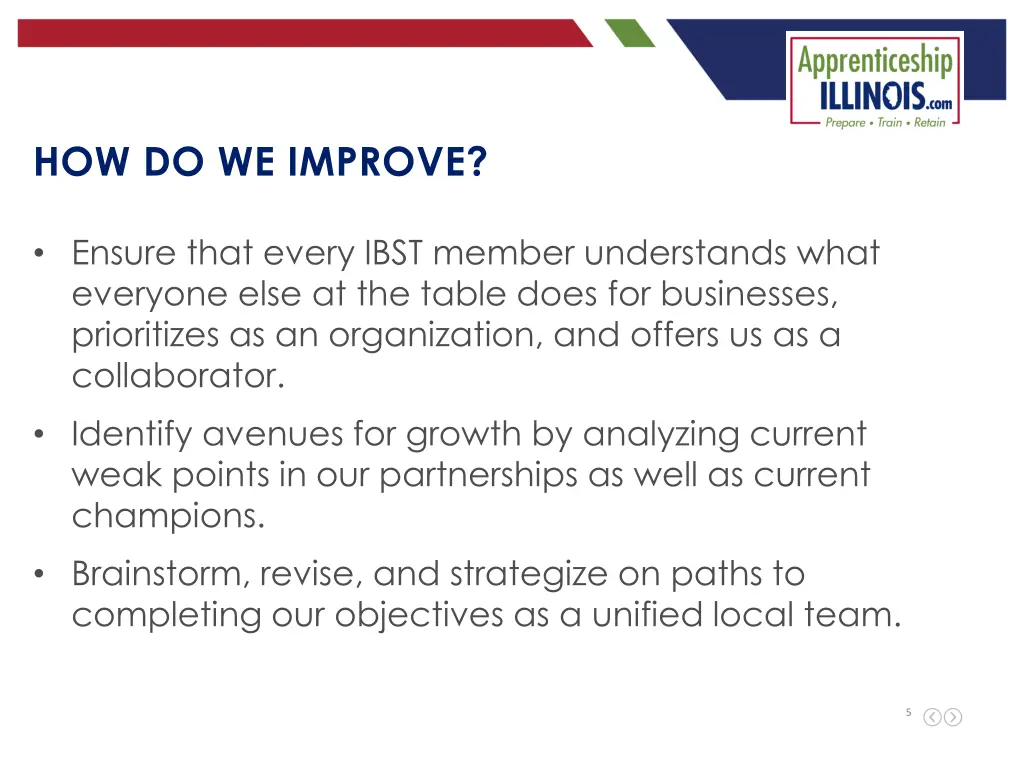 how do we improve