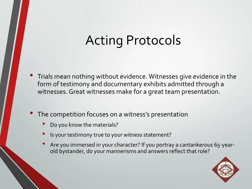 acting protocols