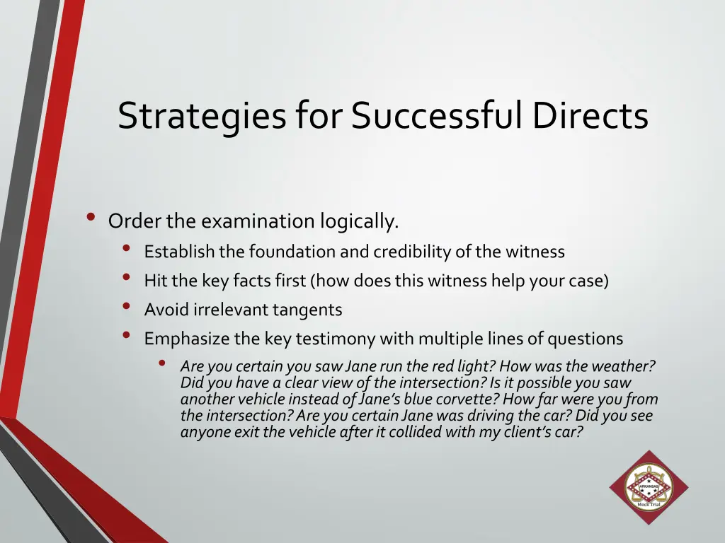 strategies for successful directs 1
