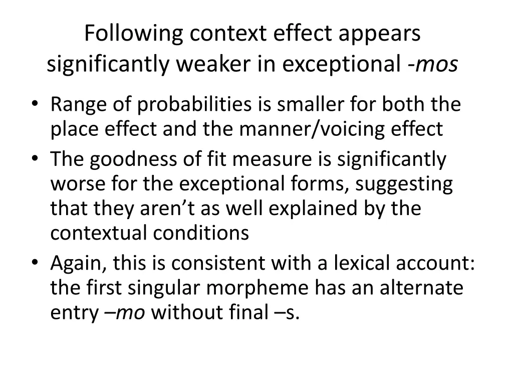 following context effect appears significantly 1