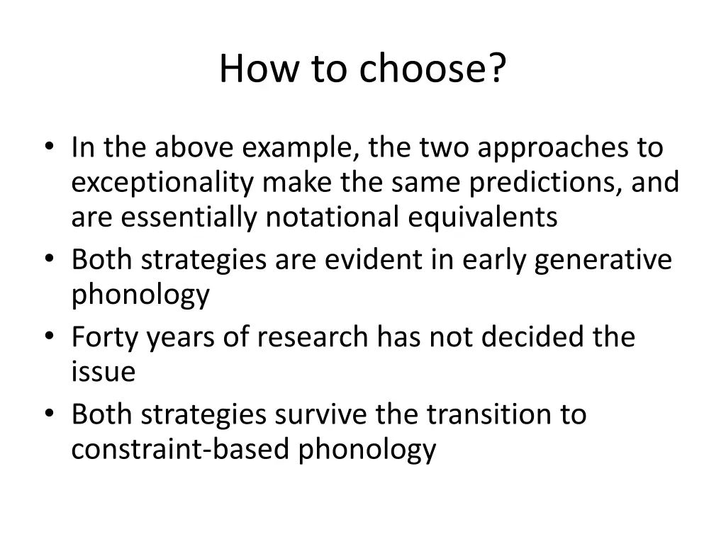 how to choose