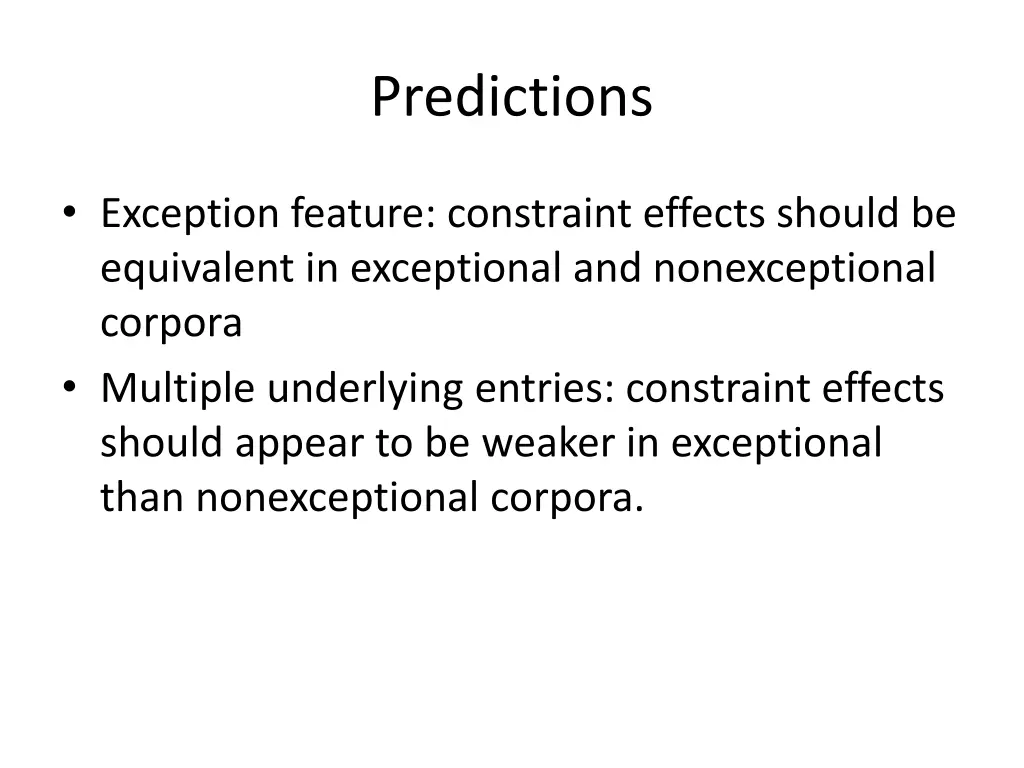 predictions