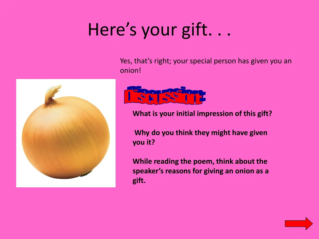 here s your gift