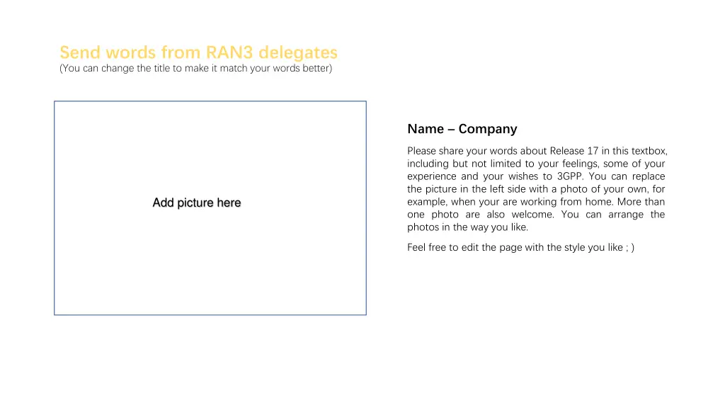 send words from ran3 delegates you can change