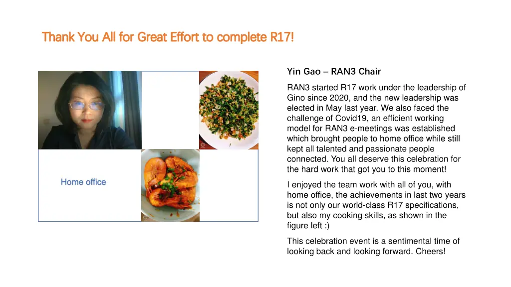 thank you all for great effort to complete r17