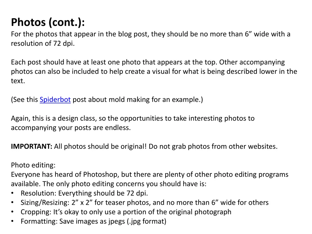 photos cont for the photos that appear