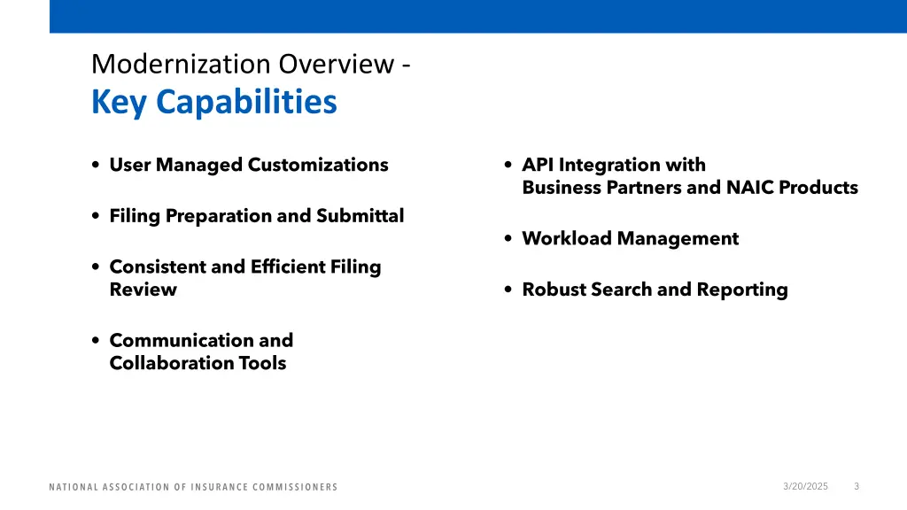 modernization overview key capabilities