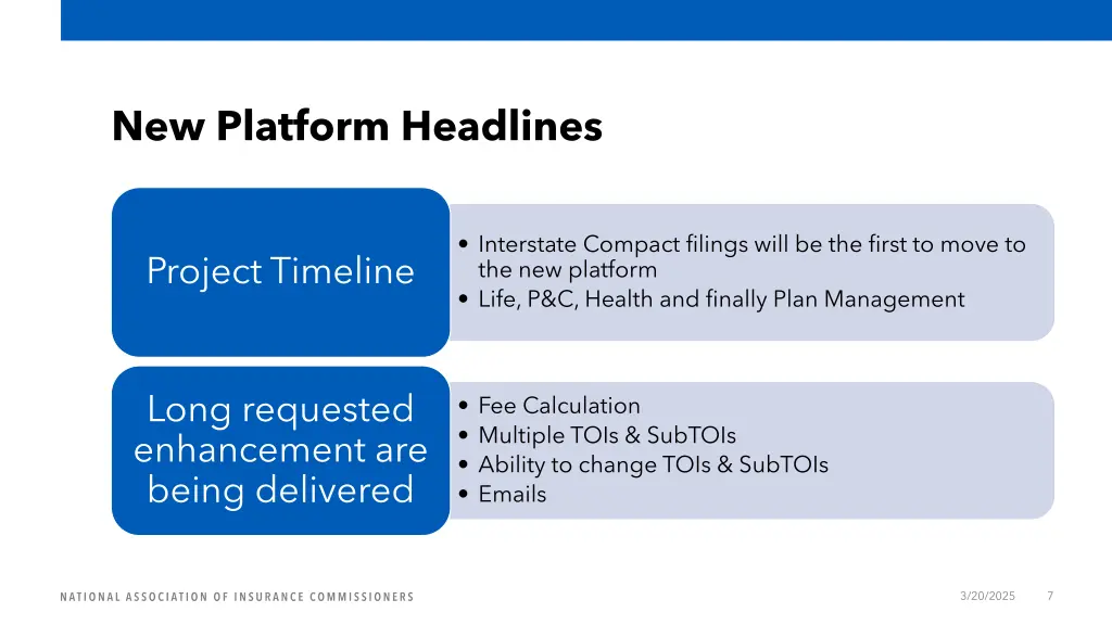 new platform headlines