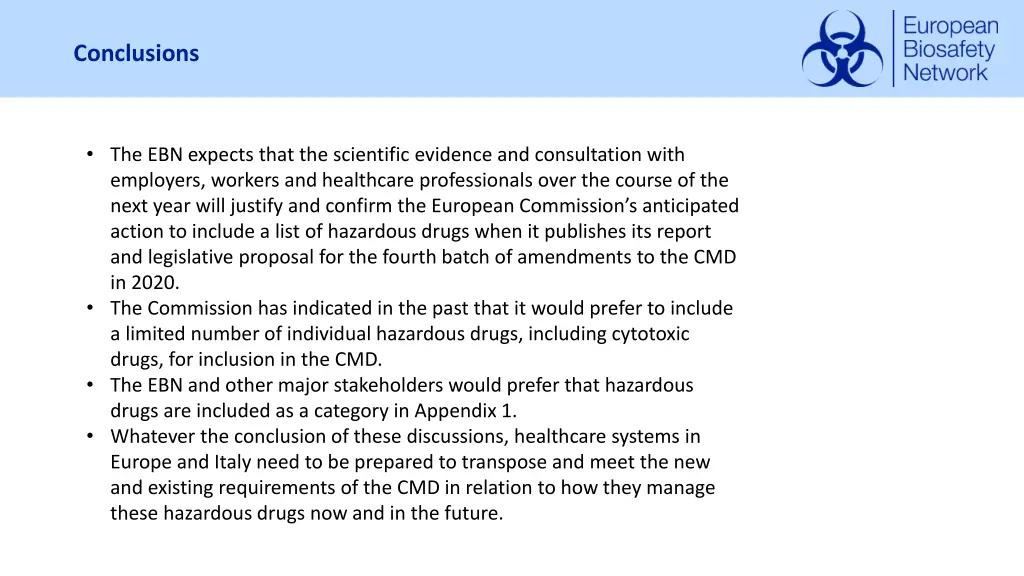 conclusions