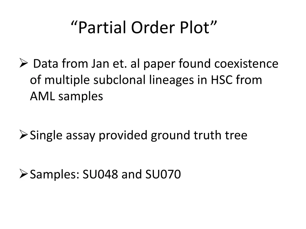 partial order plot