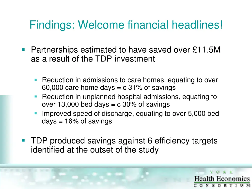 findings welcome financial headlines