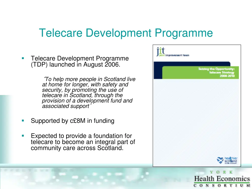 telecare development programme
