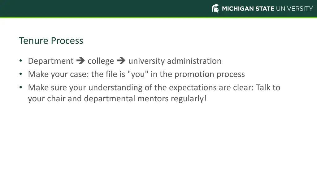 tenure process