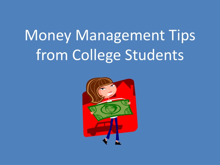 money management tips from college students