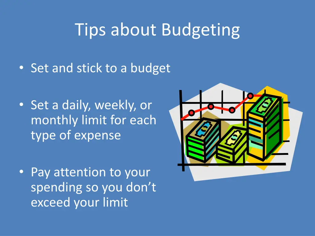 tips about budgeting