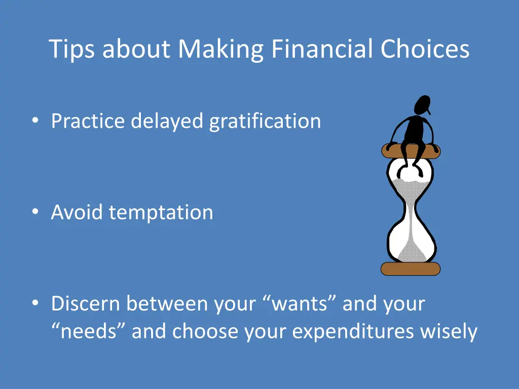 tips about making financial choices