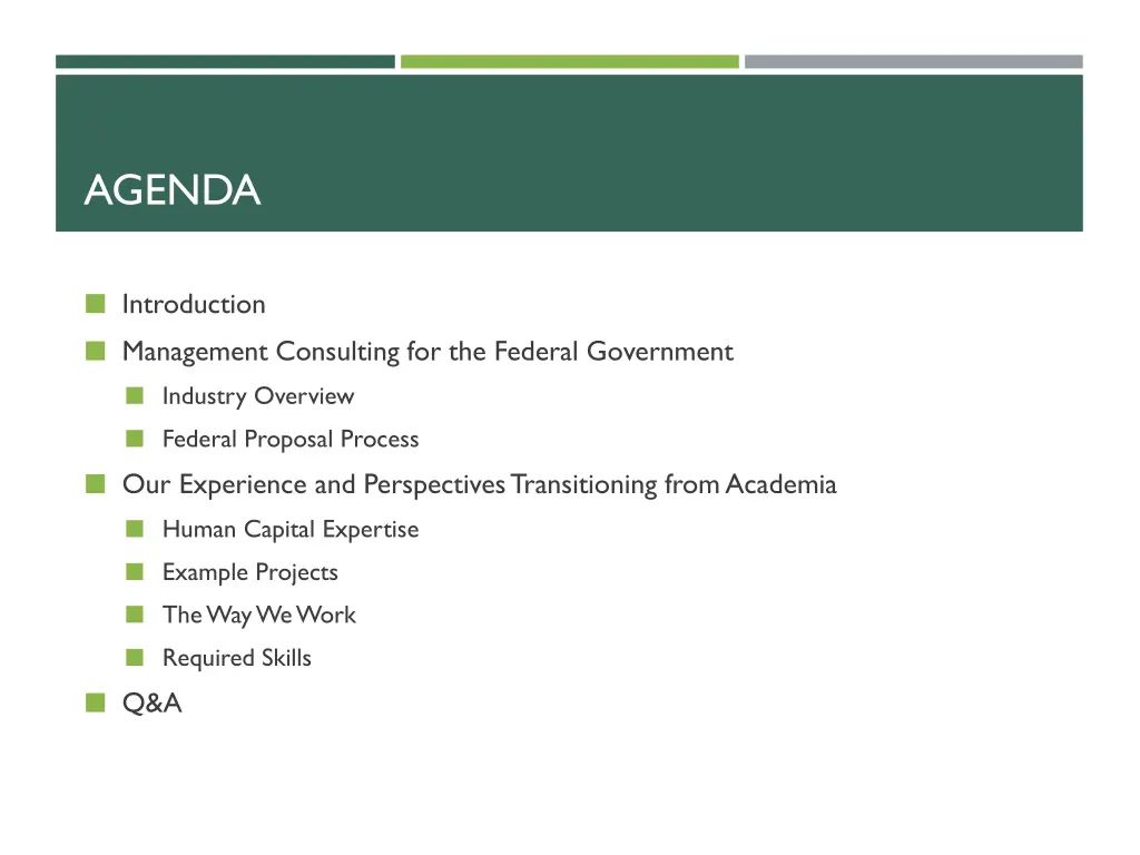 agenda