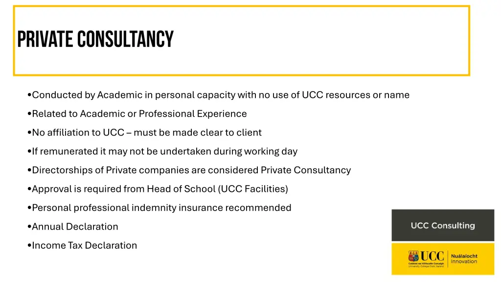 conducted by academic in personal capacity with