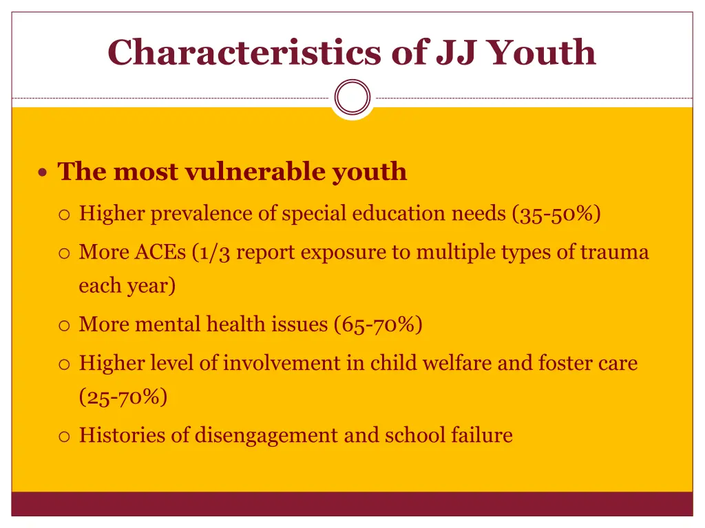 characteristics of jj youth