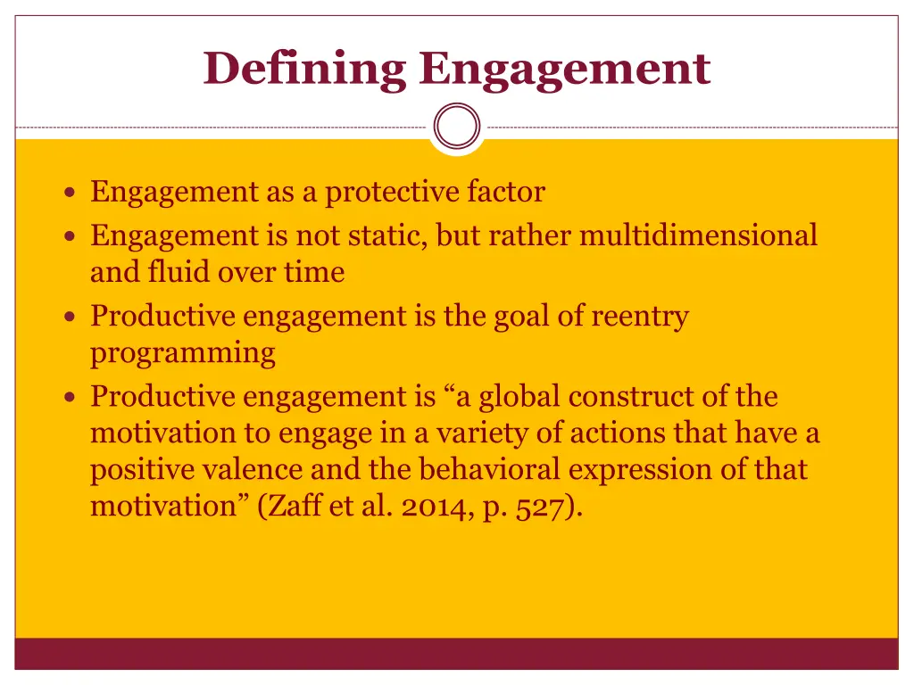 defining engagement