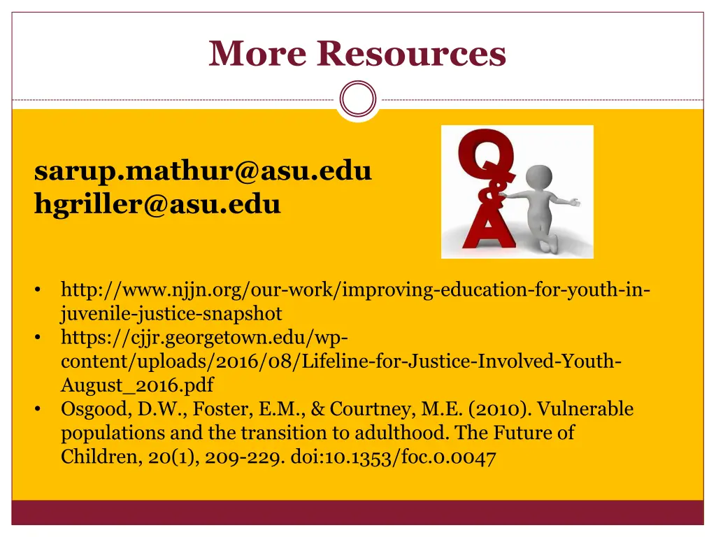 more resources