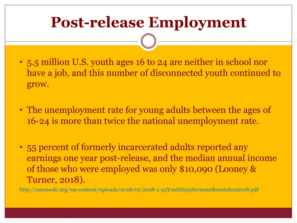 post release employment