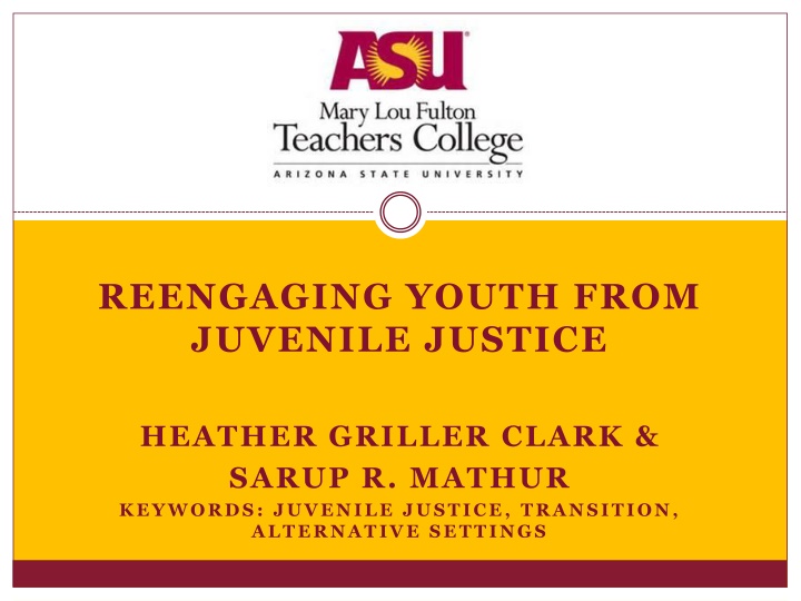 reengaging youth from juvenile justice