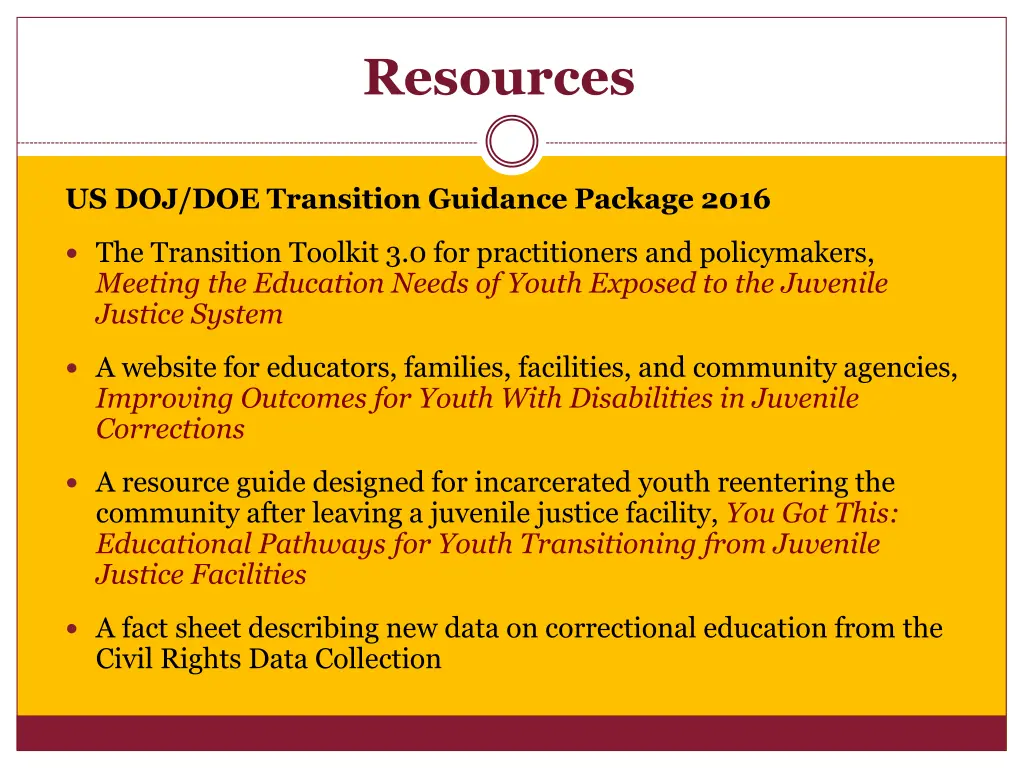 resources