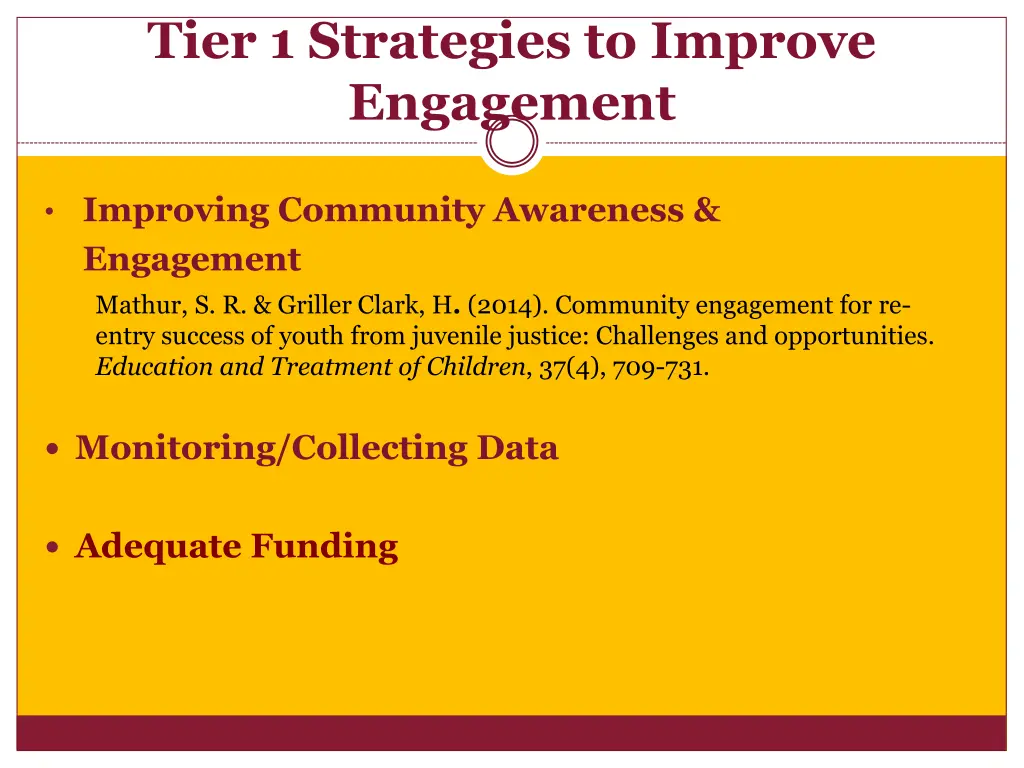 tier 1 strategies to improve engagement 2