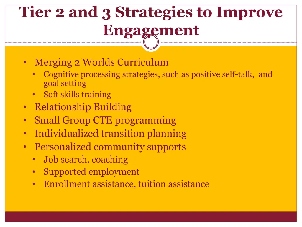 tier 2 and 3 strategies to improve engagement