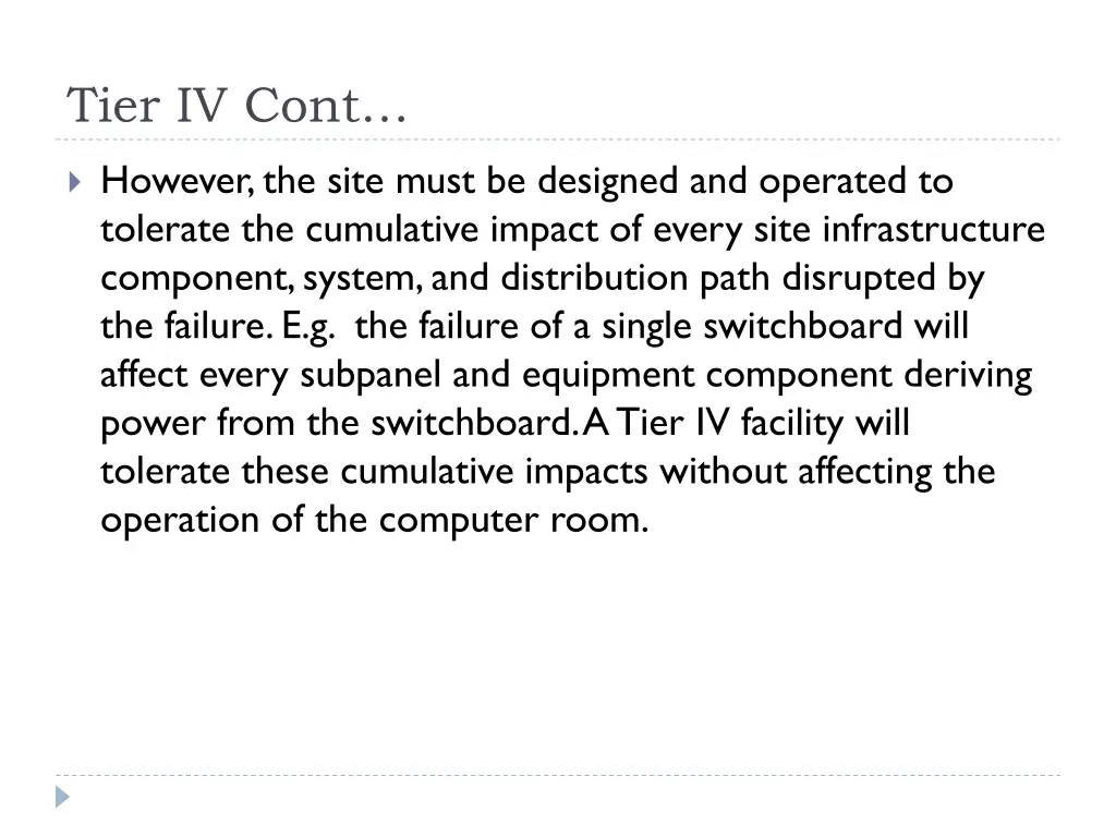 tier iv cont