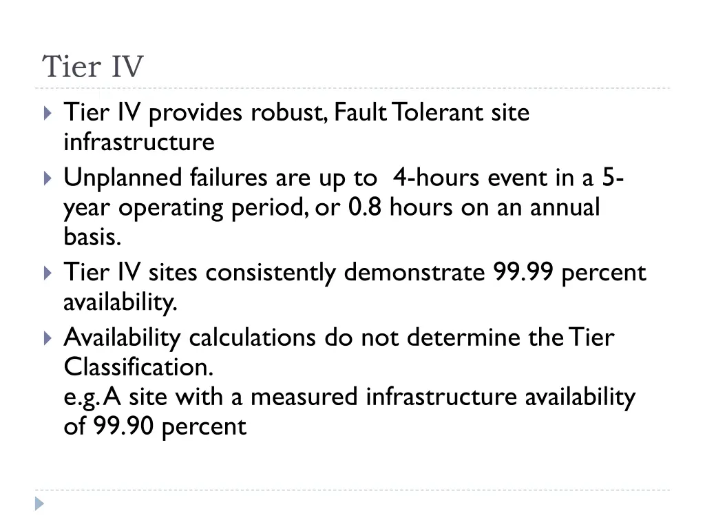 tier iv