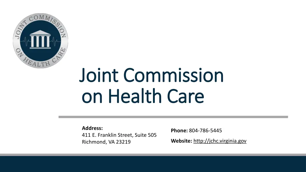 joint commission joint commission on on health